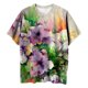 thumbnail image 4 of Blusa informal de manga corta con estampado de flores y mangas cortas para mujer Fridja gope3033, 4 of 6
