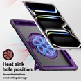thumbnail image 3 of Dteck for iPad Pro 11 Inch Case M4 2024,Military Grade Shockproof Rugged Case for iPad Pro 11 2024 (5th Gen) with 360°Rotating Stand, Hand/Shoulder Strap and Pen Holder,Purple, 3 of 9