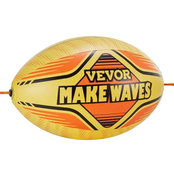 Booster Ball Towable Tube Rope Performance Ball Thickened PVC Inflatable for Boating Water Sports High Tensile Strength Rope Speed Safety Valve