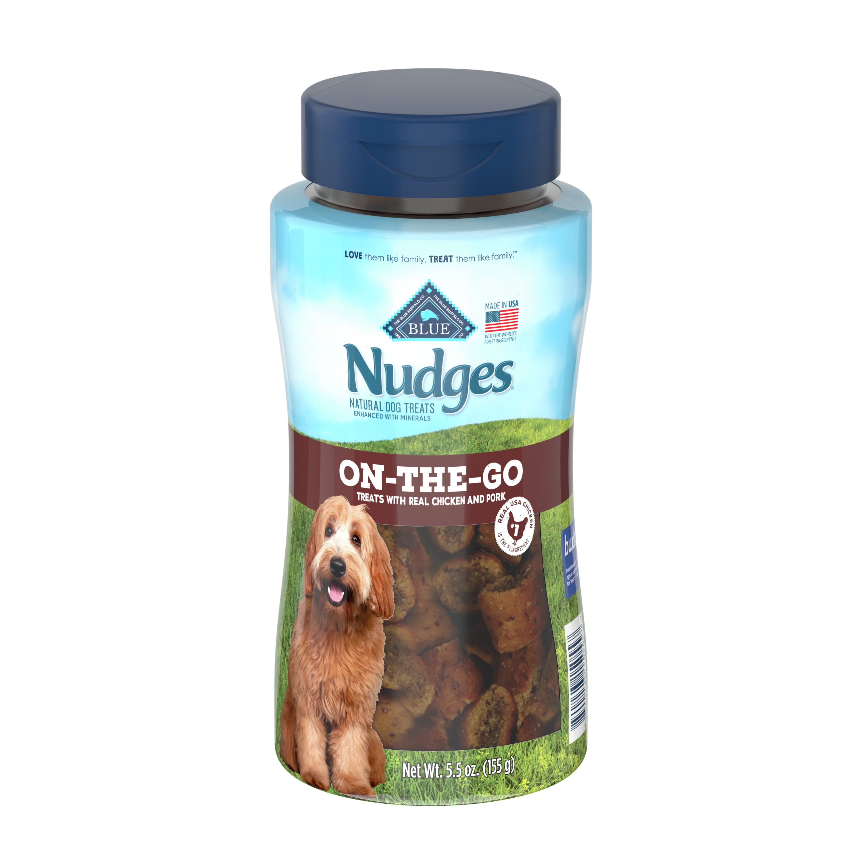 Blue Buffalo Nudges On The Go Natural Dog Treats, Chicken and Pork 5