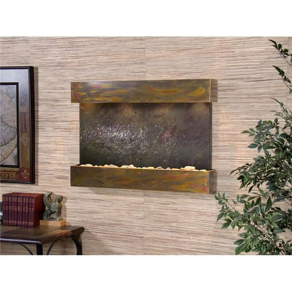 Adagio RCS1014 Reflection Creek Rustic Copper Multicolor Featherstone Wall Fountain