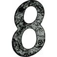 thumbnail image 2 of Acorn RN8BP 4'' Rough Iron Address Number 8 - Black, 2 of 2
