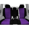 thumbnail image 2 of CalTrend Center 40/20/40 Split Bench Tweed Seat Covers for 2004-2004 Toyota Sienna - TY164-10TT Purple Insert with Black Trim, 2 of 3