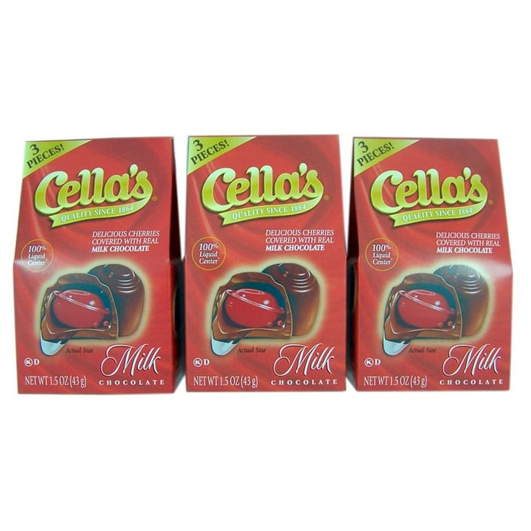 Cella's Milk Chocolate Covered Cherries - 3 Piece Mini Box