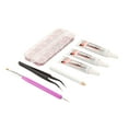 thumbnail image 1 of Rhinestones Glue Kit, 6 Sizes Shiny Clear Glue Kit with Rhinestone  for Clothes Fabric Red, 1 of 8