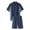 Navy Colorblock, variant on Men's Big & Tall Quarter Zip Short Sleeve Colorblock Tracksuit