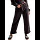 thumbnail image 1 of Pantalones Vaqueros de Mujer, Cintura Alta, Pierna Recta, Holgados, Estilo Boyfriend, Pantalones Cargo de Moda 2025. Negro S, 1 of 8