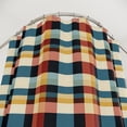 thumbnail image 2 of Plaid Fabric Shower Curtain, 2 of 3