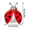 thumbnail image 3 of Cute Enamel Ladybug Lapel Pin, with Lapel Pin Backs and Enamel Pin Backs, for Red and Black Party decorations, Valentines Day Gift for Her and Birthday Gift for Women, 3 of 5