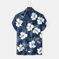 thumbnail image 7 of Mens Hawaiian Shirt Short Sleeve Button Down Shirts Tropical Floral Summer Beach Shirts,S-3XL, 7 of 7