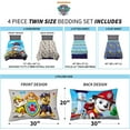 Paw Patrol Kids Bedding 4 Piece Twin Comforter and Sheet Set