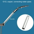 thumbnail image 4 of 4inch Stainless Steel Shower Extension Round Tube With Chrome Plating, 4 of 12