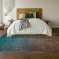 thumbnail image 6 of Addison Rugs Mayfield Washable Transitional Ombre Teal Rectangle Rug, 9' x 12', 6 of 6