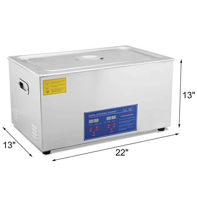 Limpiador Ultrasónico VEVOR 30L para Limpieza de Anteojos Dentaduras Postizas Industrial Comercial con Temporizador Calentador Digital y Cesta