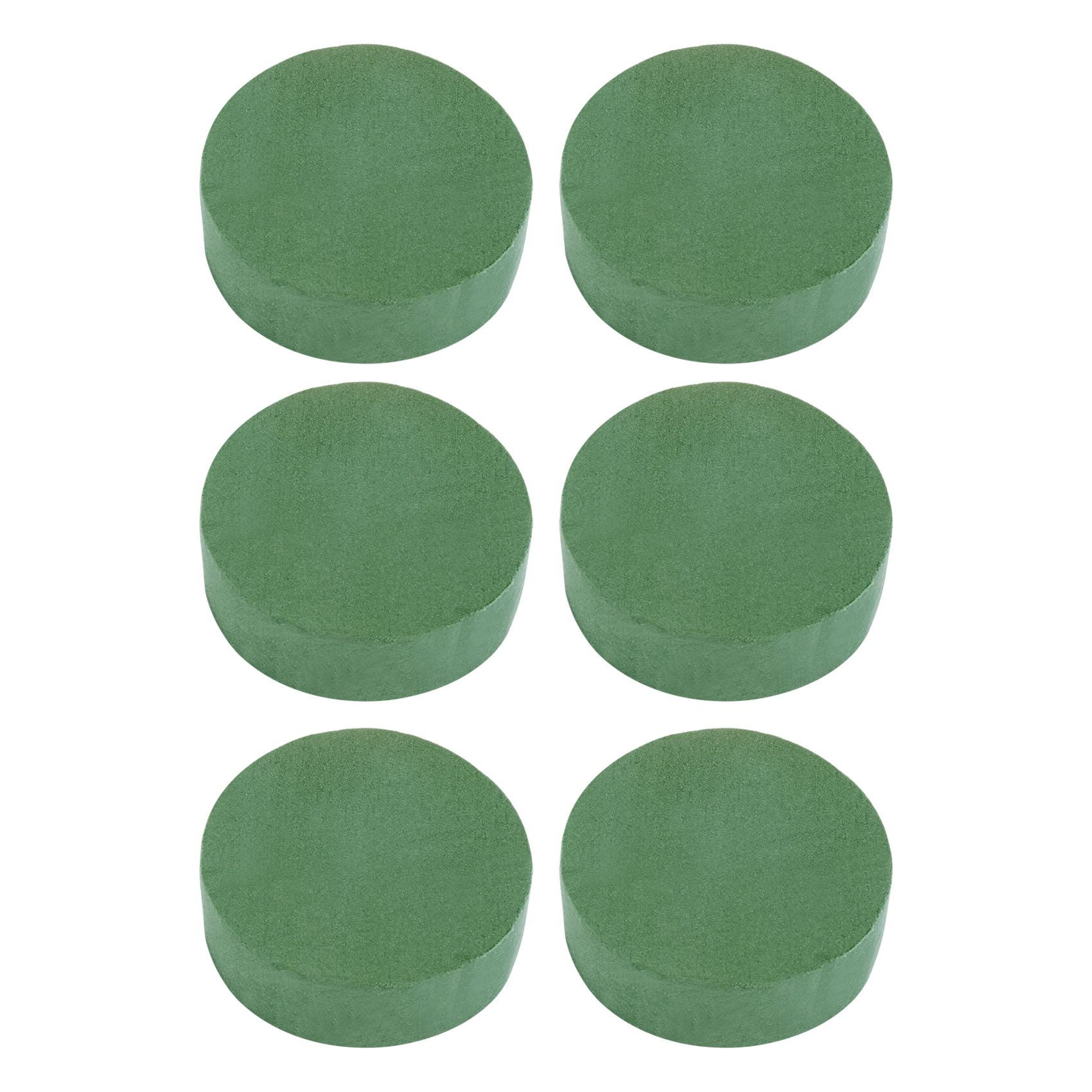 Growment 6 Pcs Round Floral Foam Blocks,4.72 Inch Dry Floral Foam for Artificial Flowers,Craft