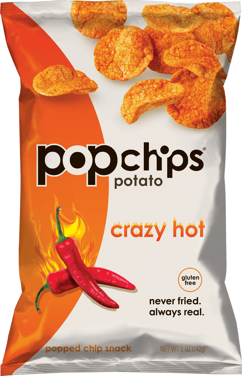 Popchips Potato Chips, Crazy Hot, 3.5 oz - Walmart.com - Walmart.com