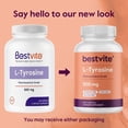 thumbnail image 3 of Bestvite L-Tyrosine 500mg (240 Capsules) - No Stearates - Non GMO - Gluten Free, 3 of 7
