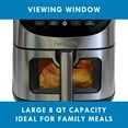 thumbnail image 5 of Kenmore 8-Quart Digital Air Fryer,1700W Programmable Air Fryer with 12 Preset Cooking Functions, Touchscreen Controls, Adjustable Temperature & Timer, Viewing Window, Stainless Steel, 5 of 5