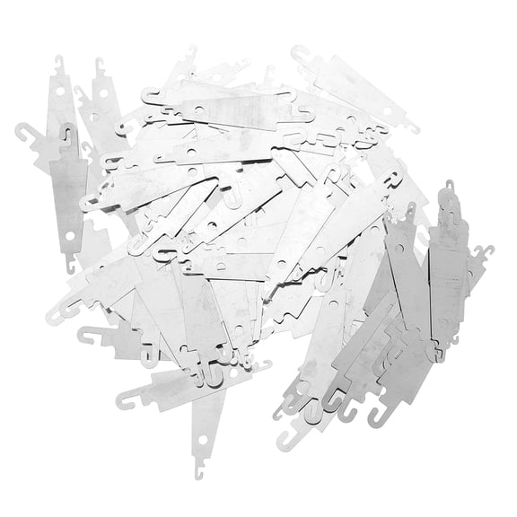 WRISTBIQUE Silver Steel Hook Needle Threader Sewing Accessories for Home 100Pcs