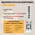 thumbnail image 2 of Fairy Lights SINAMER 20 LED, funciona con pilas de 2 m con mando a distancia x6, 2 of 6