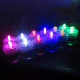 thumbnail image 2 of Submersible LED Lights,120 Hours Waterproof Tea Lights,White Underwater Submersible Tea Lights Battery Pond & Fishing Celebration Flameless LED Tea Light - Purple light - style ：Plum blossom；, 2 of 5