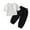 Black, variant on Esaierr Baby Boys Girls Cute Casual Pullover T-Shirt Set,Spring Long Sleeve Long Pants Set for 6 Months-6 Years