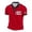 Red, variant on Men's Shirt Short Sleeve Embroidered Maple Logo for Canada Day Celebration Comfortable Casual Knit Top Tee