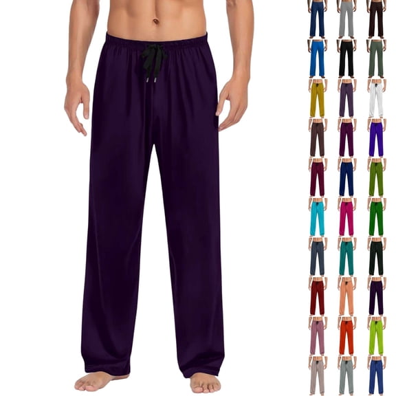Fengactive Men's Ultra Soft Pajama Pants Stretch Sleep Pant with Pockets Lightweight Cozy Lounge Bottoms