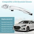 thumbnail image 2 of Front Left Side Outer Door Handle Compatible with Hyundai Sonata 2015 2016 2017 2018 2019 Replace# 82651C1110 82652C1010 15759578, 2 of 7