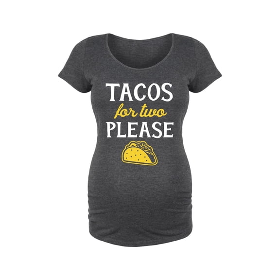 Bloom Maternity - Tacos For Two - Maternity Scoop Neck T-Shirt