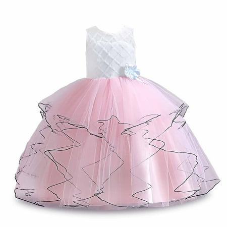 

Clearance Gallickan Dress Big Girl Children Baby Girls Middle-aged Kids Sleeveless Mesh Dress Gauze Dress Princess Dress Sizes 5T-14T