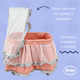 thumbnail image 4 of Moises cuna Camita de juguete con mosquitero para muñeca moisseto 325689 ibaby gris, 4 of 6