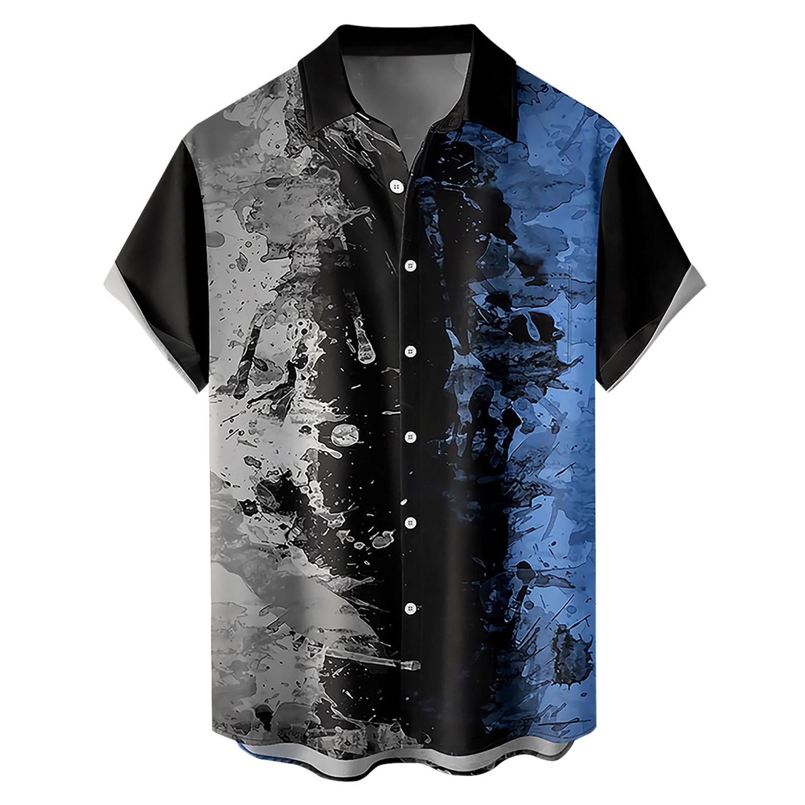 KI8jcuD Boys Red Button Down Shirt 2023 3D Print Painting Floral