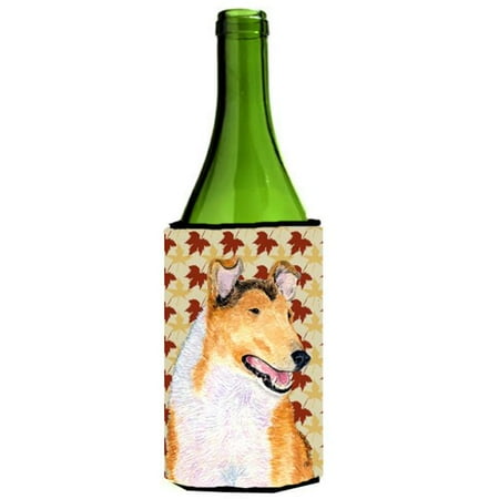 

Collie Smooth Fall Leaves Portrait Wine bottle sleeve Hugger