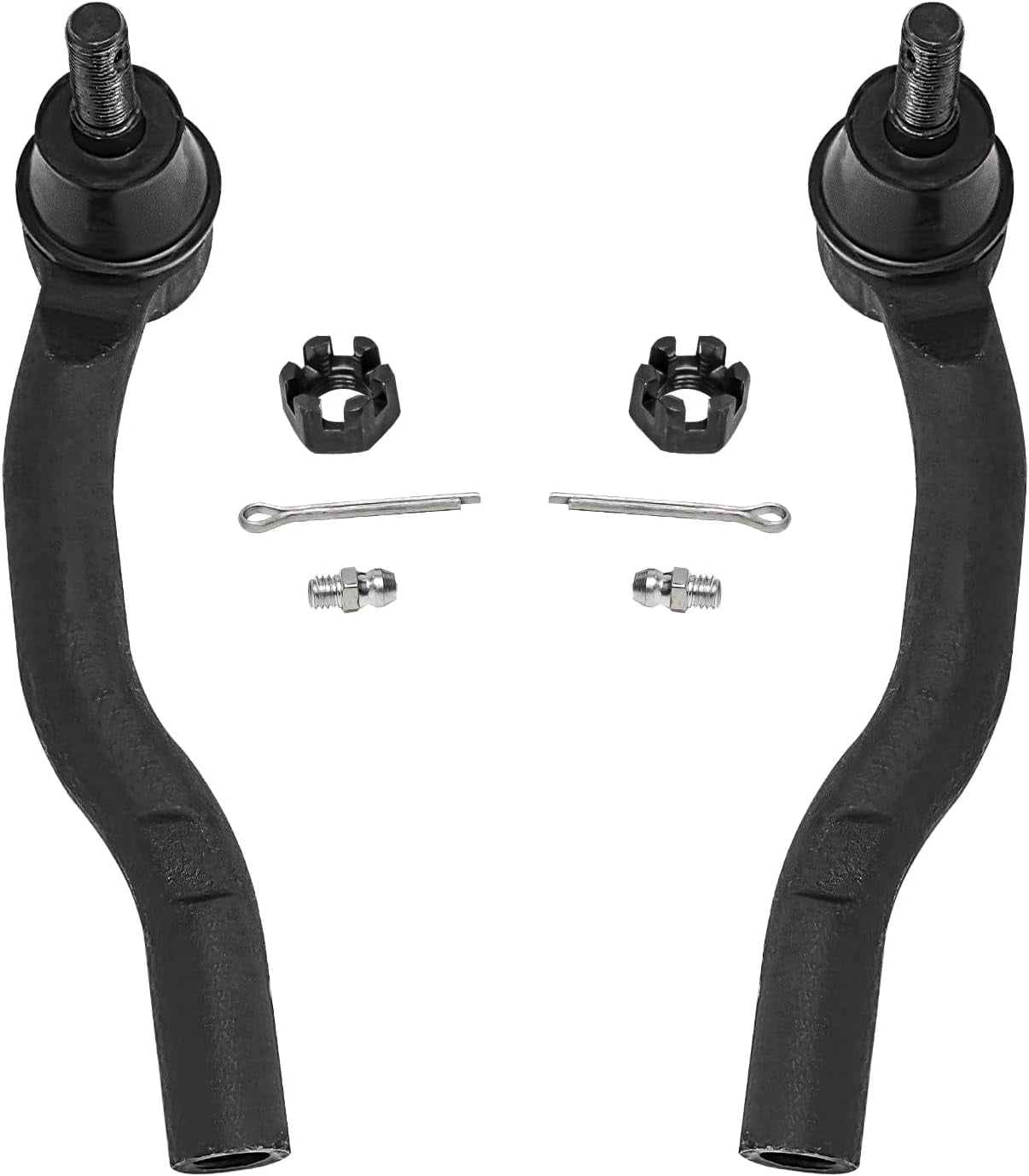 Detroit Axle - 6pc Front End Kit for Toyota 2007-2011 Camry 2005-2012 Avalon 2007-2012 Lexus ES350, 2 Lower Control Arms with Ball Joint 4 Outer Inner Tie Rod Ends Replacement