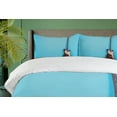 thumbnail image 4 of Ambesonne Guitar Duvet Cover Sets, Rock Band Instrument Photo, 2-Queen, Aqua Umber, 4 of 7