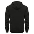 thumbnail image 5 of Mens Hoodies Pullover 2025 Fall Winter Long Sleeve Quarter Zipper Plain Tactical Hoodie with Pockets Hooded Sweatshirt, 5 of 6