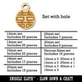 thumbnail image 2 of Chinese Symbol Shuangxi Marriage Double Happiness Wood Mini Charms Shapes DIY Craft Jewelry - With Hole - Various Sizes (16pcs), 2 of 7