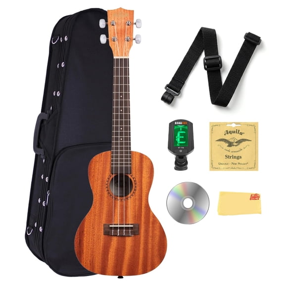 Kala KA-15C Satin Mahogany Concert Ukulele w/ Hard Case