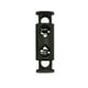 thumbnail image 5 of Qarigey Tope de plástico de 100 piezas para ropa, cordones de zapatos, topes de bloqueo, bolsa de Paracord con palanca de frijol de doble negro 12 2.5*0.8 2Conjunto, 5 of 6