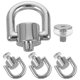 thumbnail image 5 of Rivet Studs Rings D Shape Zinc Alloy Rotatable Multi-Function Backpack Purse Accessories 4Pcs, 5 of 5