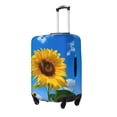thumbnail image 2 of Daiia Blue Sky Sunflower Luggage Cover, Thickened Washable Travel Luggage Covers, Elastic Unique Baggage Covers for 18-20 inch Luggage-Medium, 2 of 9