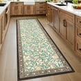 thumbnail image 2 of HOMERRY Leaf Print Runner 2' x 6' for Hallway Modern Washable Throw Rugs for Kitchen Indoor Carpet, Beige, 2 of 5