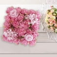 thumbnail image 6 of 2pcs Wall Panel Artificial Flower Decorative Silk Flower Panels Backdrop Floral Panel for Wedding Party Outdoor Decoration Pink, 6 of 9