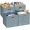 Teal, variant on Storage Boxes, Foldable Organiser Cube Basket Bin, Thick and Heavy Duty (28×28×28cm/4pcs, Teal)