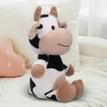 thumbnail image 4 of Juguete De Peluche De Vaca, 3 Tamaños Diferentes Disponibles, Juguete De Peluche De Ternero, Material De Relleno Suave, Lindo Y Exquisito Para Niños, Regalo De Cumpleaños,, 4 of 8