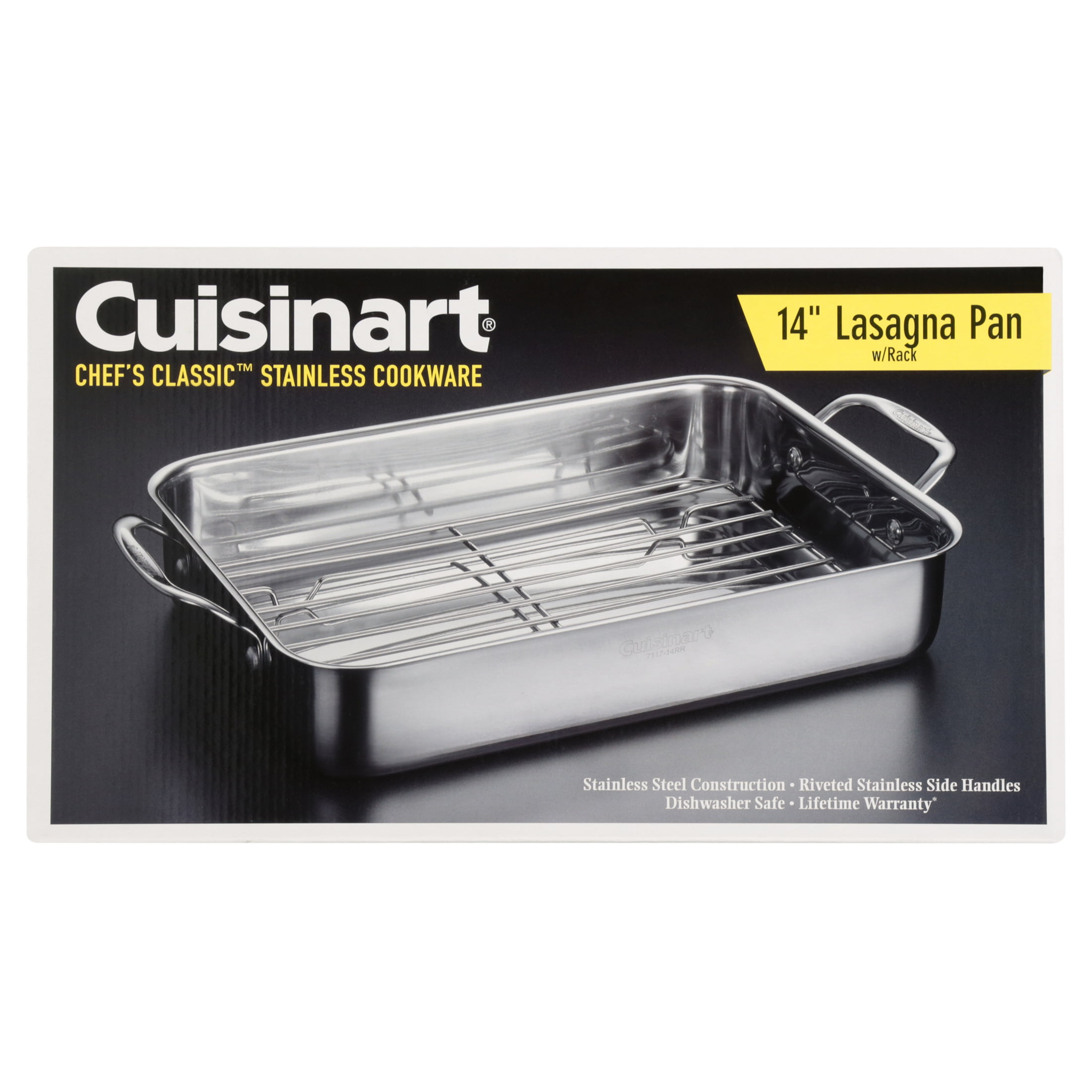  Cuisinart Cast Iron Roasting/Lasagna Pan, 14, Enameled  Provencial Blue: Deep Casserole Dish: Home & Kitchen