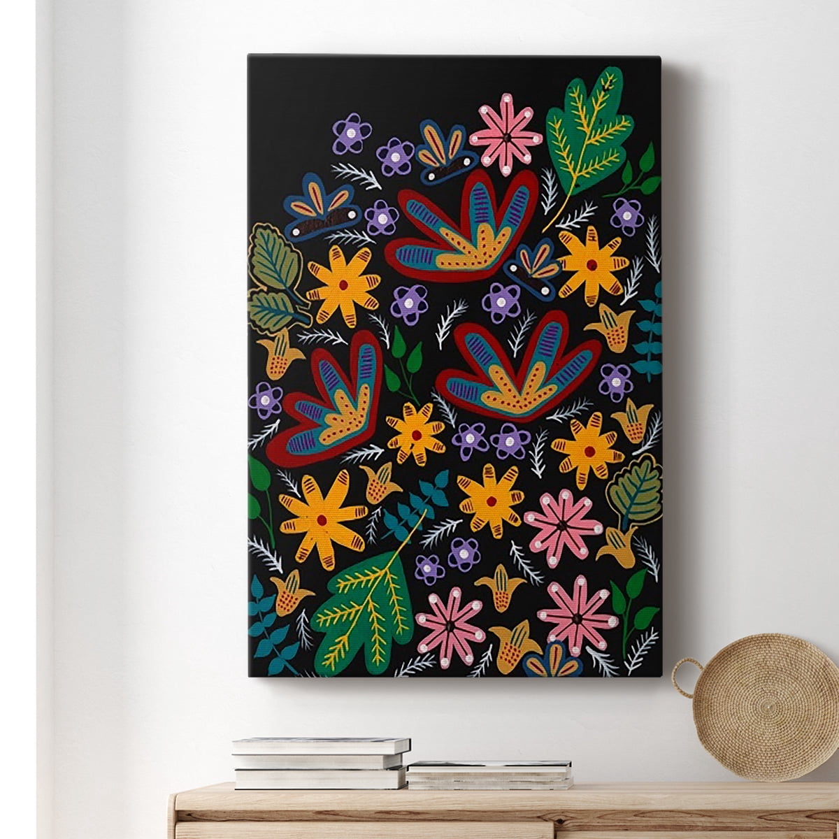 Muddled Flowers I Premium Gallery Wrapped Canvas - Ready to Hang