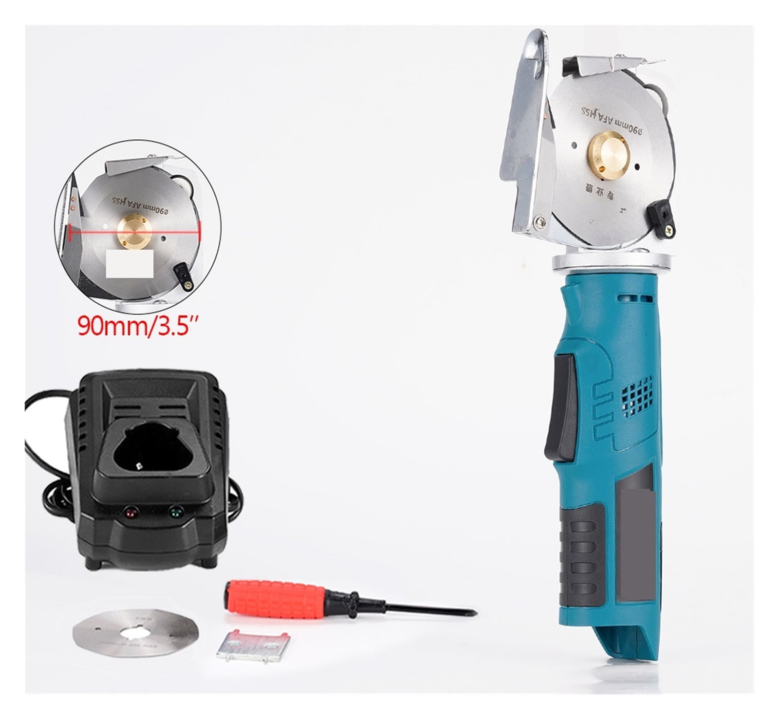 Electric Round Scissors Rotary Fabric Cutting Cloth Handheld Machine Leather Felt Cutting Power Tool ,Sharp & Durable