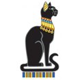 thumbnail image 2 of Egyptian Black Cat Bastet Wall Decal Wallmonkeys Peel and Stick Graphic (12 in H x 7 in W) WM502627, 2 of 4